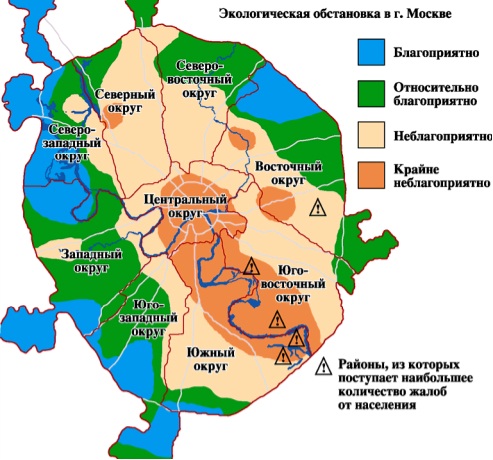 Карта экологии москвы